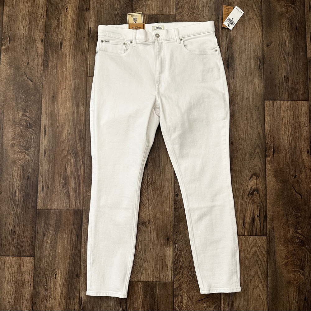 Polo Ralph Lauren Mid Rise Skinny low Stretch Women’s Size 33 White